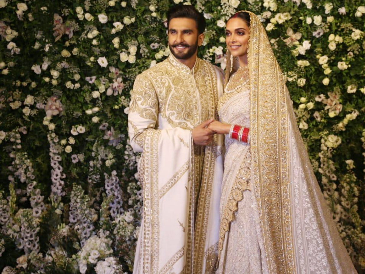 Deepika and Ranveer reveal Mumbai wedding reception look