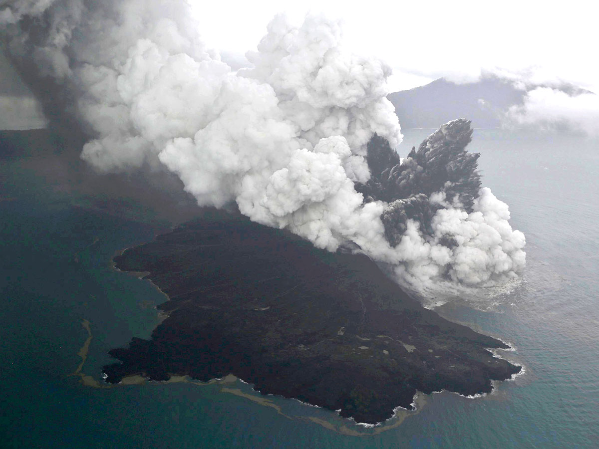 Indonesia reroutes all flights around erupting Anak Krakatau volcano