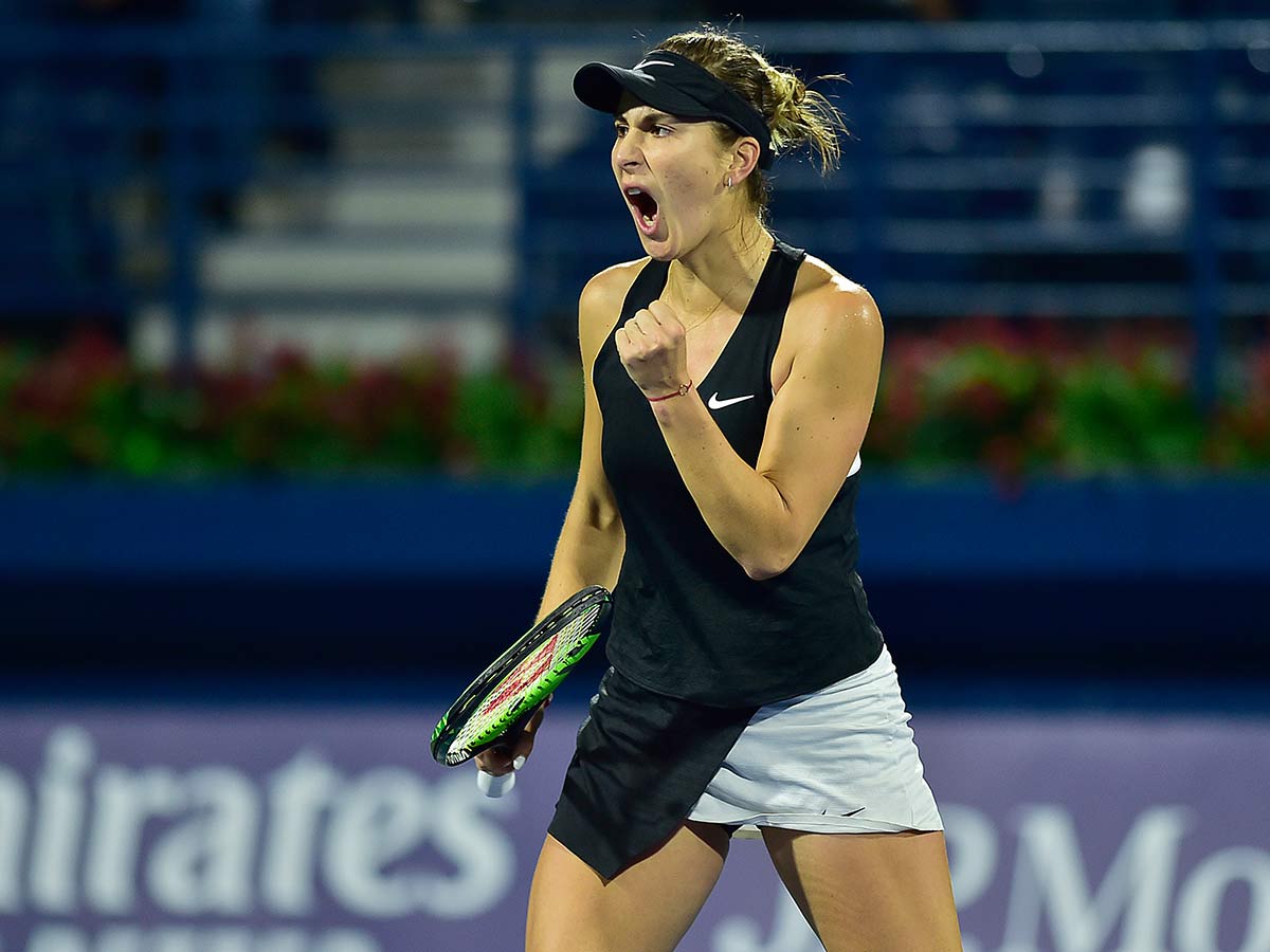 Dubai Tennis: Belinda Bencic dumps two-time Dubai champion ...