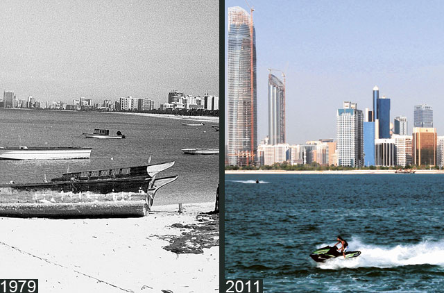 Watching Abu Dhabi grow over time