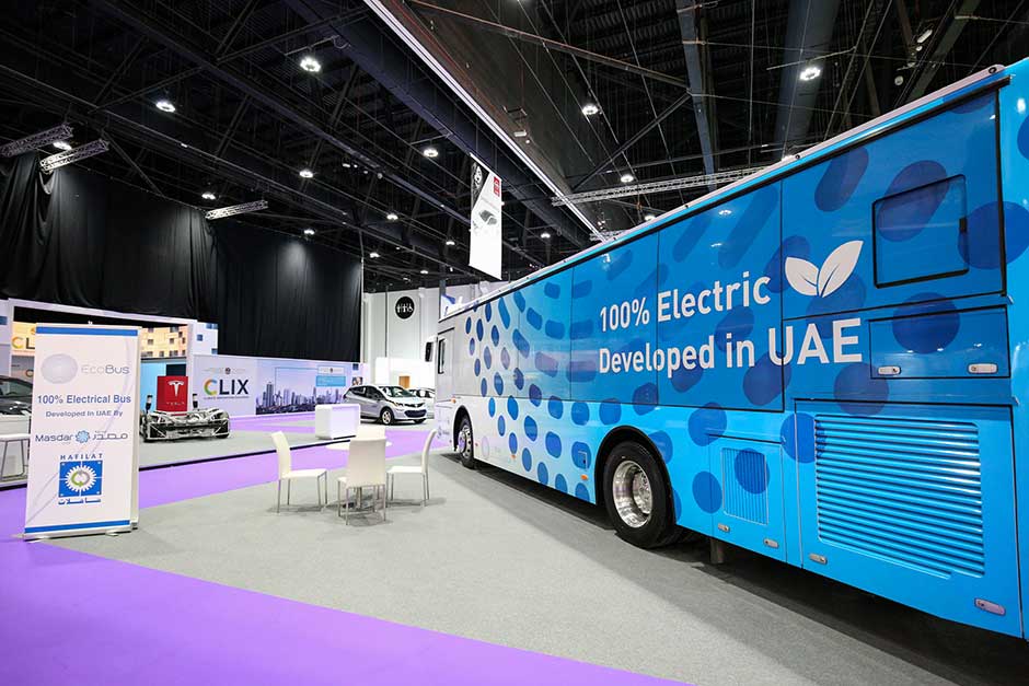 Masdar unveils locally built electric bus at Abu Dhabi Sustainability Week