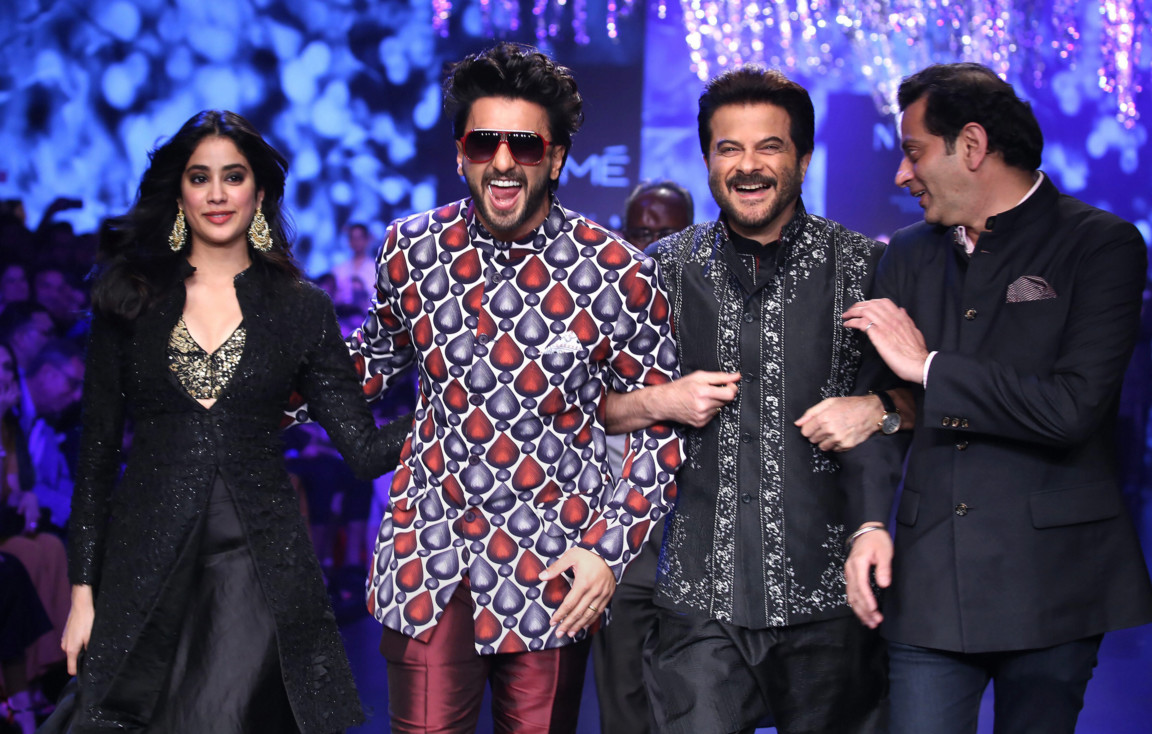 Ranveer, Anil, Janhvi dance for Raghavendra Rathore - BREAK MAGAZINE ...